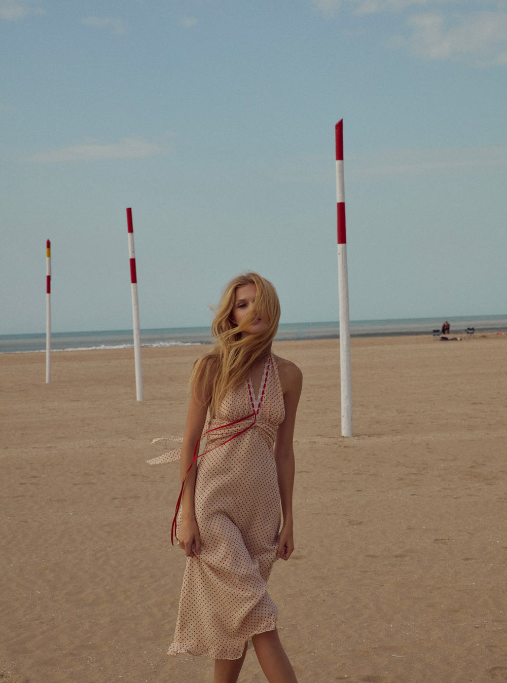 Love Dot Midi Dress — Cream