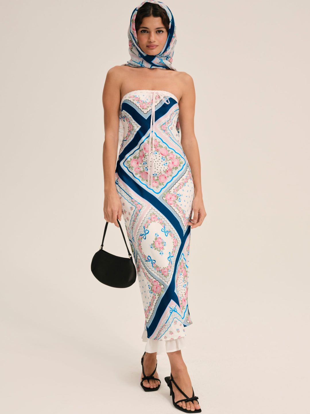 Daisy Mae Midi Dress — Blue