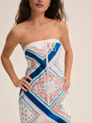 Daisy Mae Midi Dress — Blue