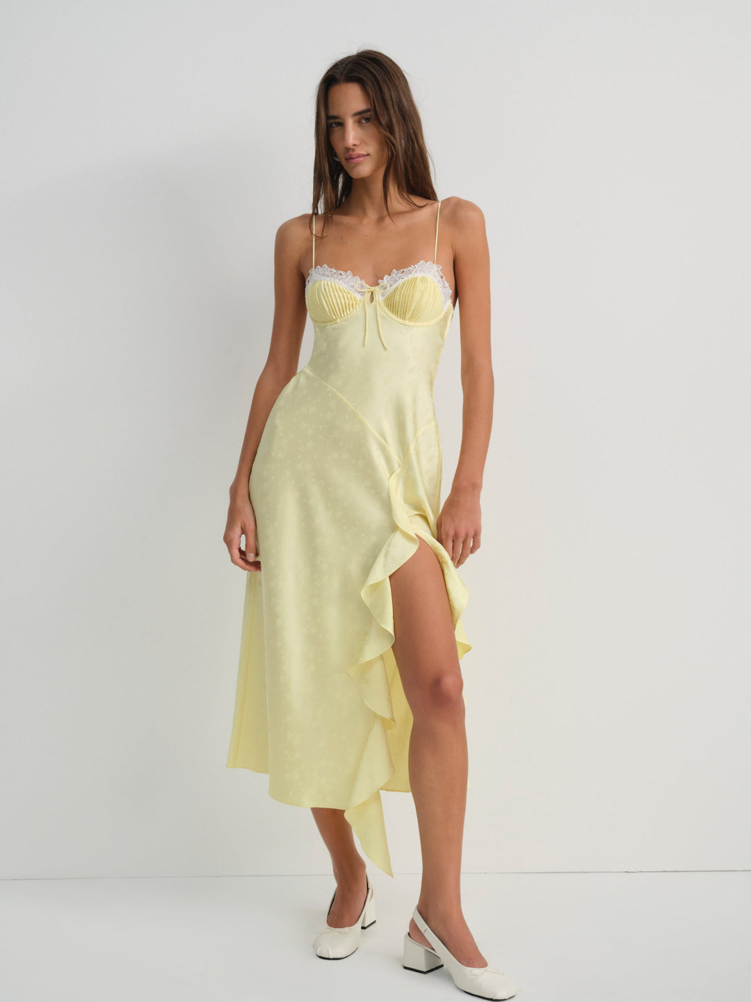 Chania Midi Dress — Yellow