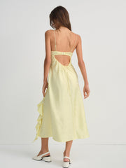 Chania Midi Dress — Yellow