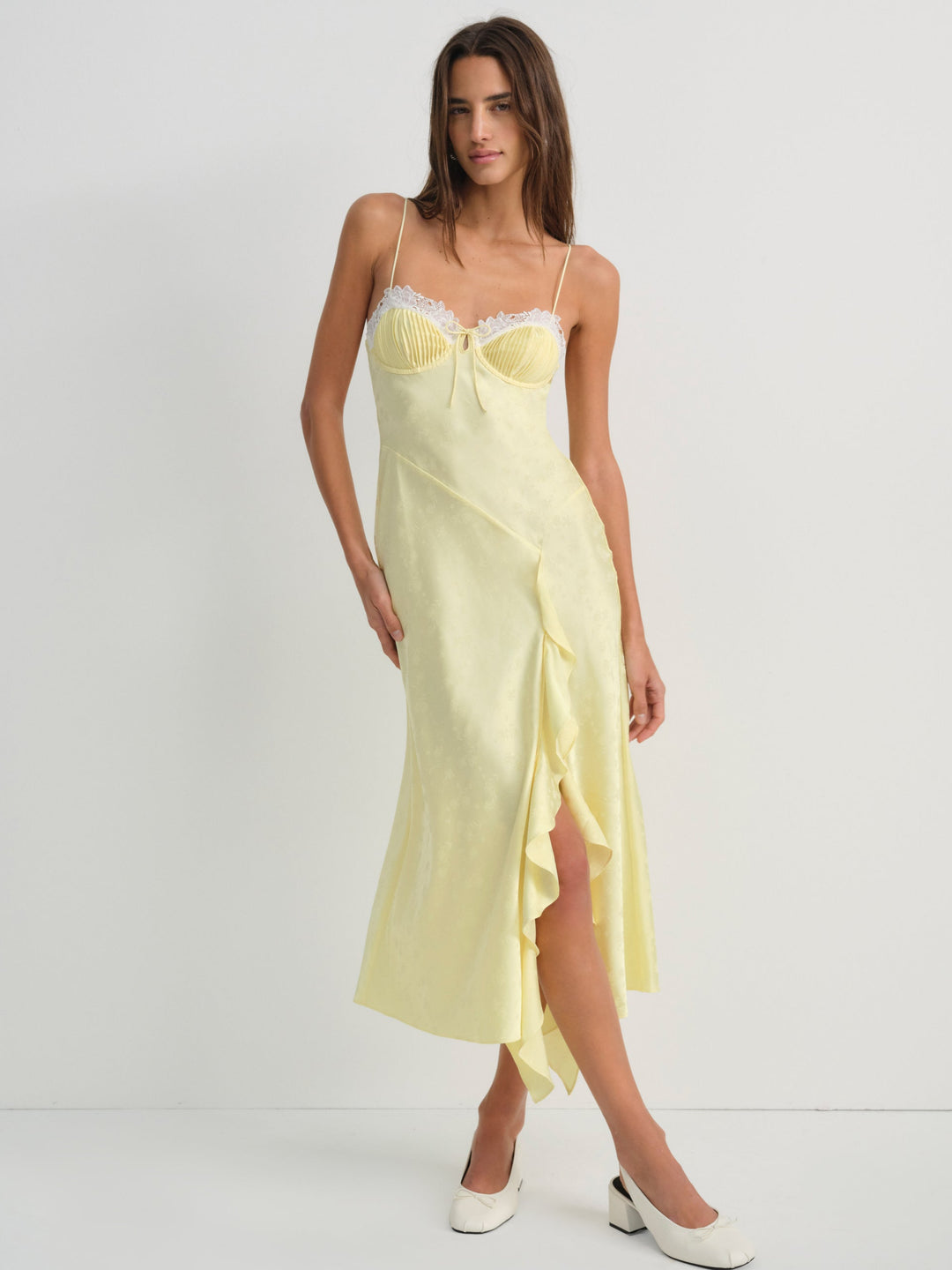 Chania Midi Dress — Yellow
