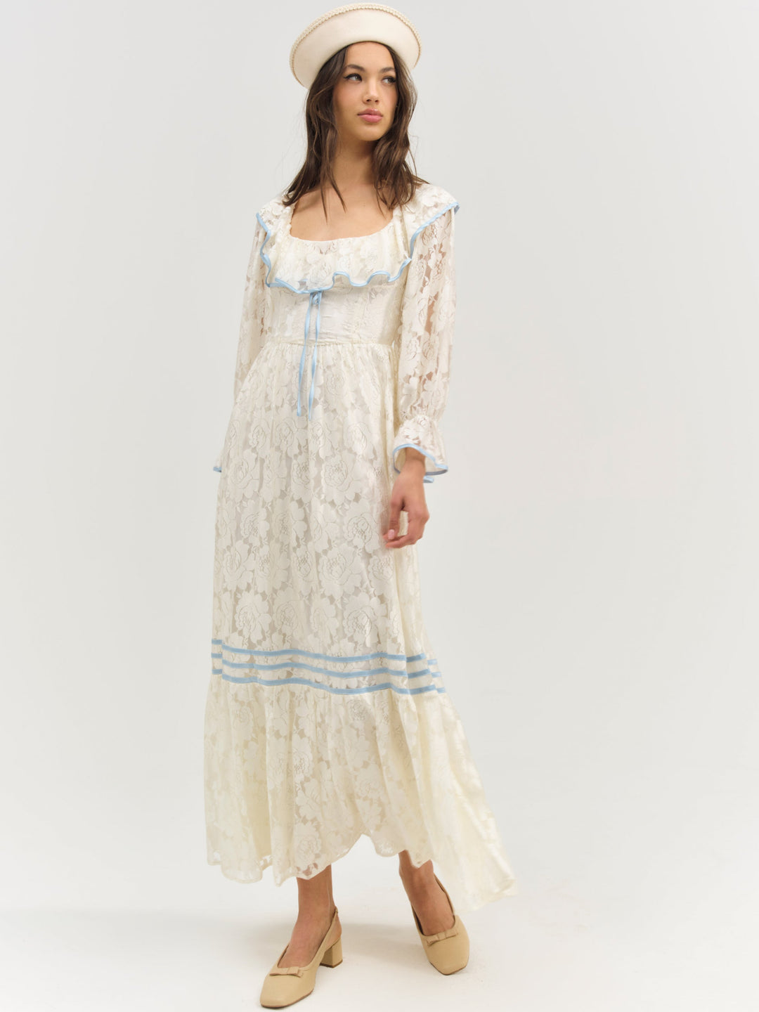 Severine Maxi Dress — Cream