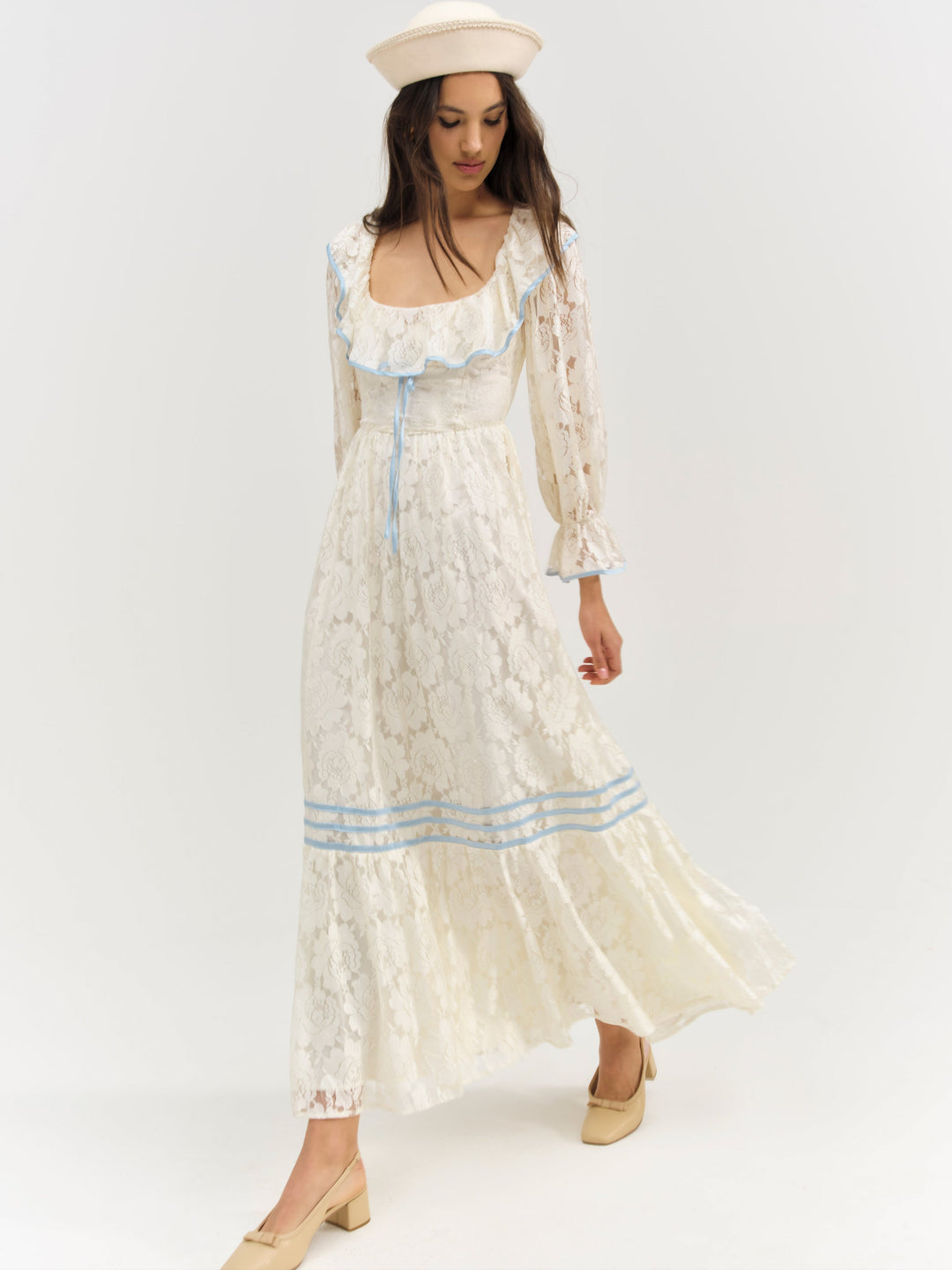 Severine Maxi Dress — Cream