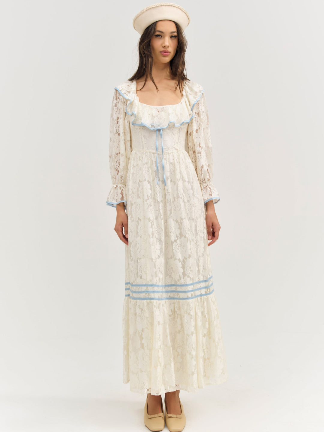 Severine Maxi Dress — Cream