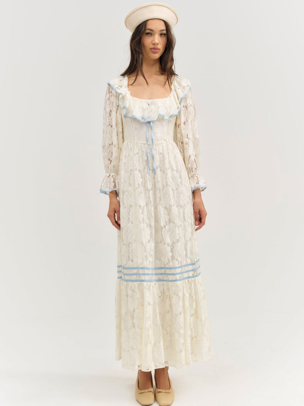Severine Maxi Dress — Cream