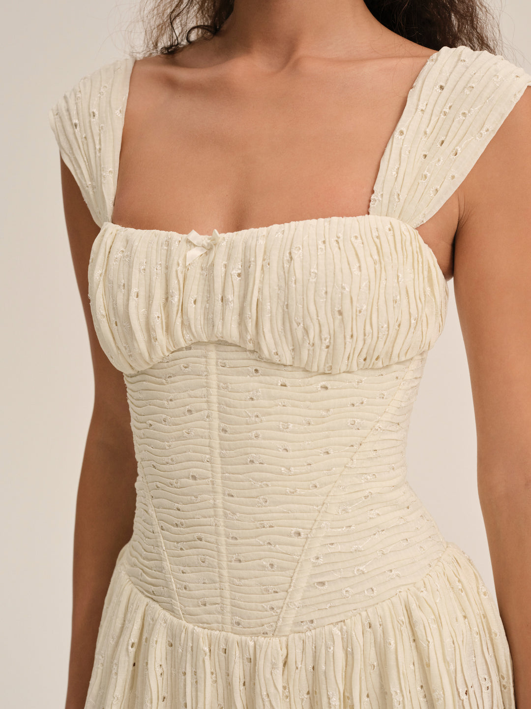 Erika Bustier Maxi Dress — Natural