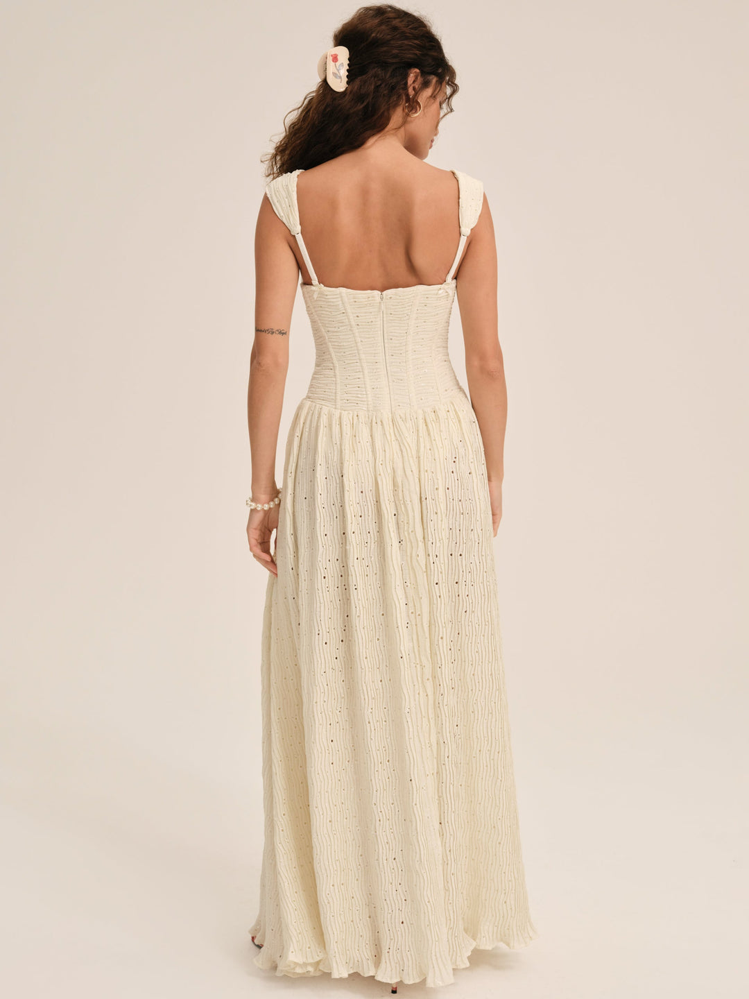 Erika Bustier Maxi Dress — Natural