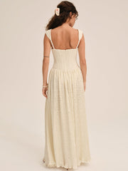 Erika Bustier Maxi Dress — Natural