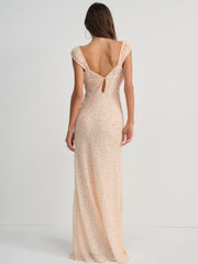Emmaline Maxi Dress — Peach