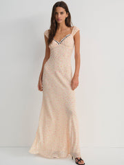Emmaline Maxi Dress — Peach