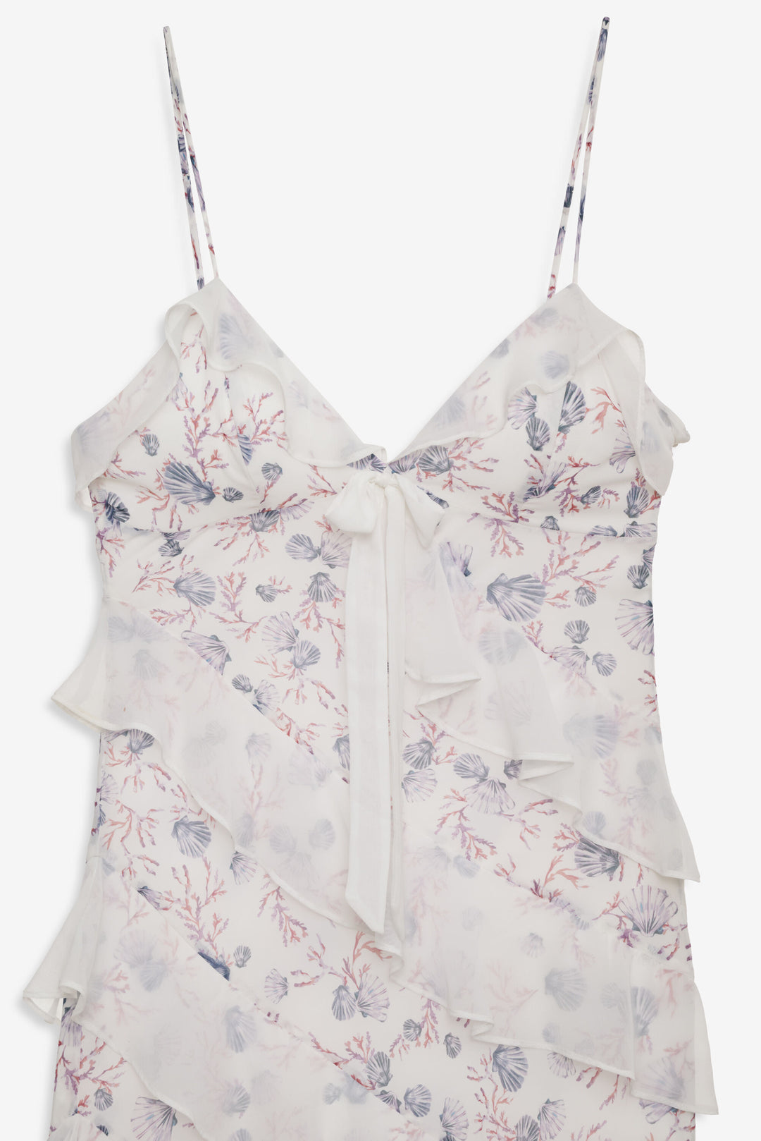 Debby Ruffled Maxi Dress — White