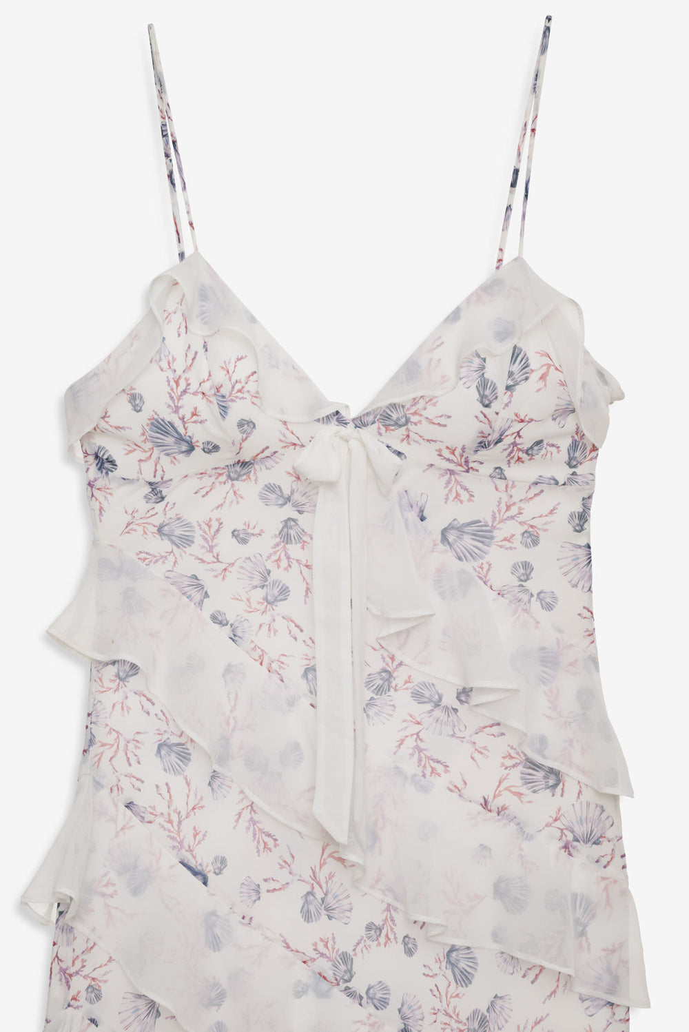 Debby Ruffled Maxi Dress — White