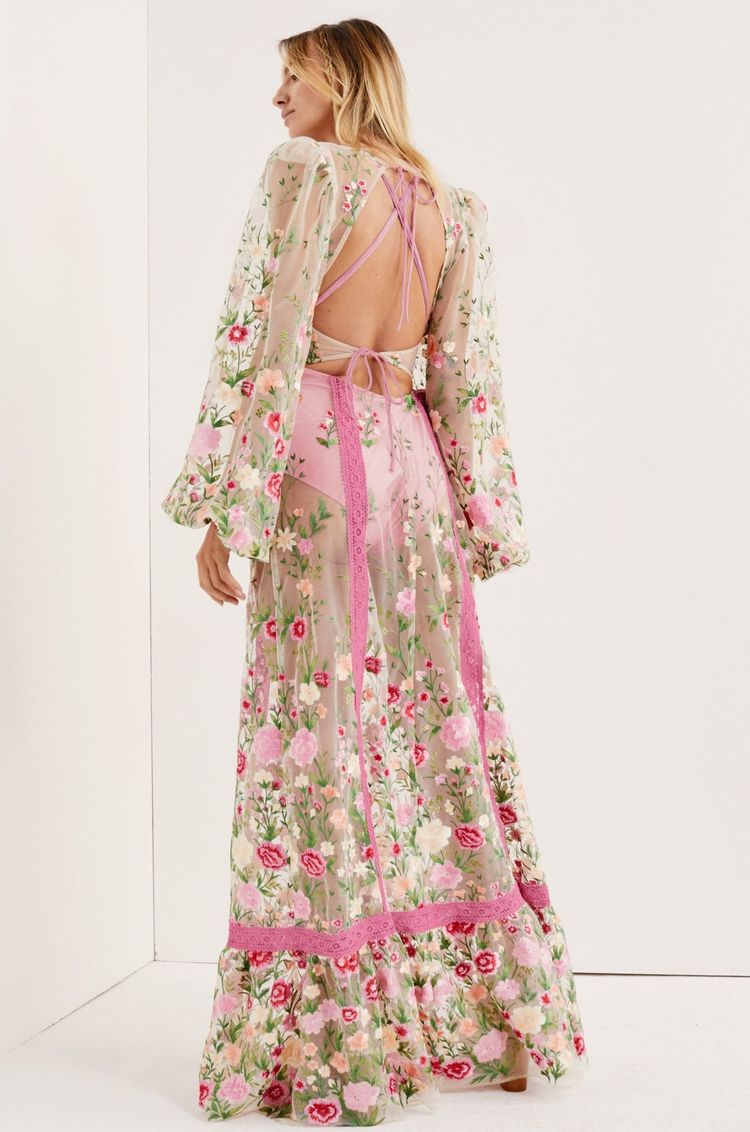 Luna Maxi Dress — Pink