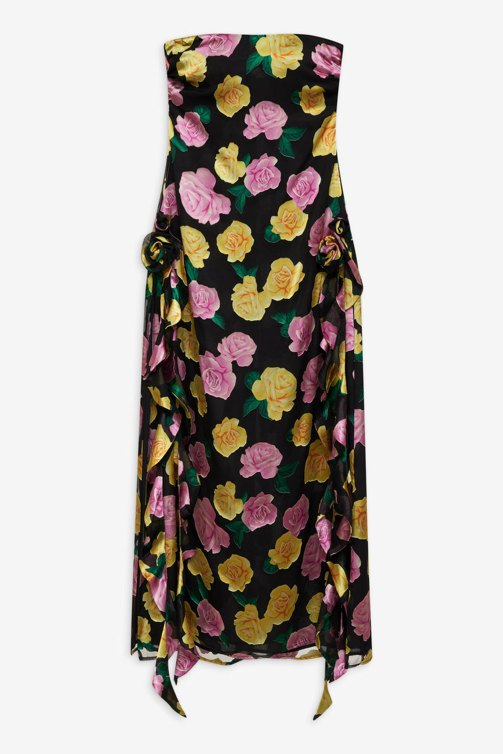 Madison Strapless Maxi Dress — Black